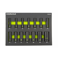 Carlyle Tools 14Pc 1/2Dr 6Pt Deep Imp Skt 10-27mm