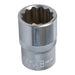 King Dick Socket SD 1/2" Metric 12pt 18mm King Dick - Town Tools 