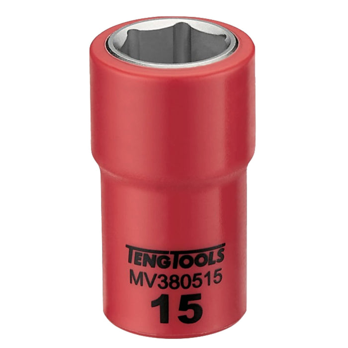 Teng Tools 3/8" Insulated Socket 15mm Teng Tools - Town Tools 