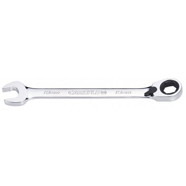 Carlyle Tools Spanner - Reversible Ratcheting - Metric - 19 mm
