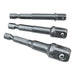 Faithfull Hex to Square Drive Adaptor Set, 3 Piece Faithfull - Town Tools