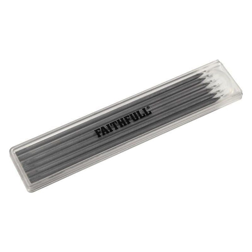 Faithfull Black Pencil Marking Refill Pack, 6 Piece Faithfull - Town Tools