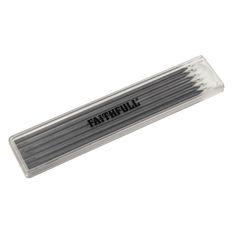 Faithfull Black Pencil Marking Refill Pack, 6 Piece Faithfull - Town Tools