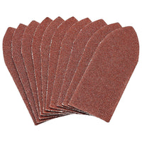 Draper Hook and Loop Aluminium Oxide Sanding Sheets, 32 x 92mm, 80 Grit (Pack of