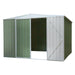 Dellonda Galvanised Steel Metal Garden Shed - Green Dellonda - Town Tools 
