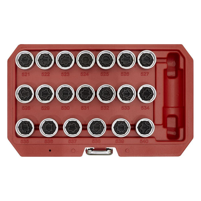 Sealey Locking Wheel Nut Key Set 20pc VAG SX219 Sealey - Town Tools 