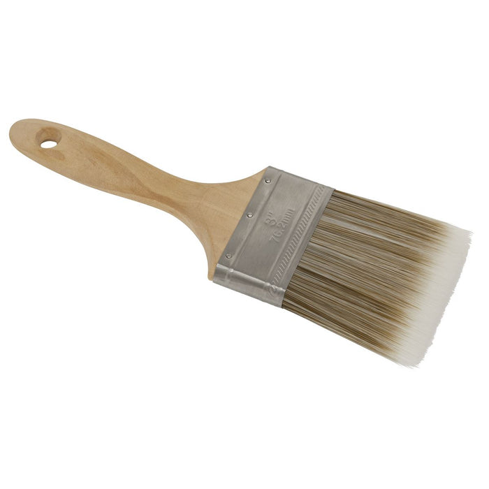 Sealey Wooden Handle Paint Brush 76mm SPBS76W Sealey - Town Tools 