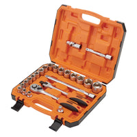 Draper HI-TORQ 6 Point Socket Set, 1/2" (24 Piece) 22112