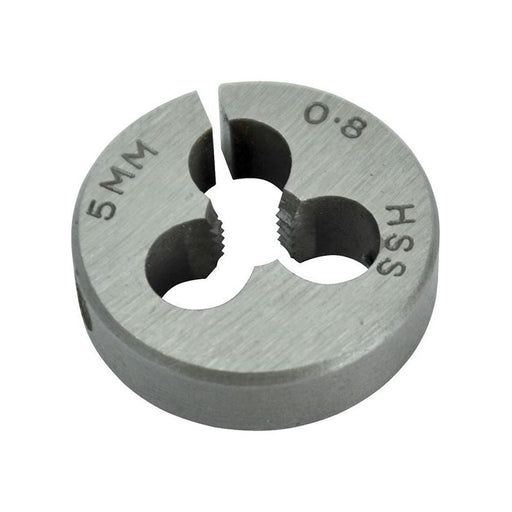 Faithfull HSS Straight Flute Split Die M5 x 0.8,, 13/16in OD Faithfull - Town Tools