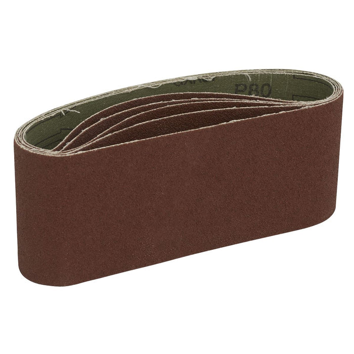 Sealey 76 x 457mm Sanding Belt 80Grit - Pack of 5 SB80457 Sealey - Town Tools 