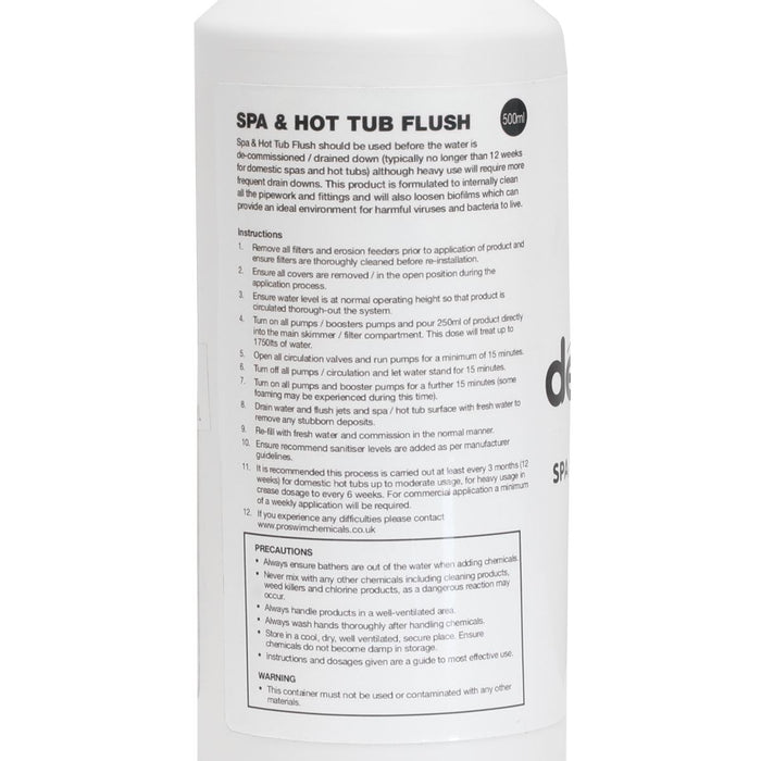 Dellonda Hot Tub/Spa Flush Cleaner 500ml DL60