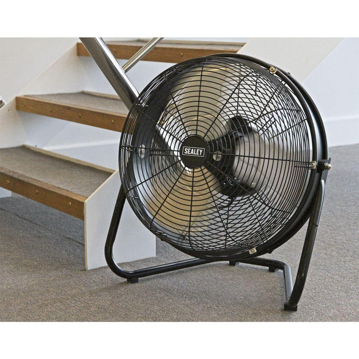 Sealey Industrial High Velocity Floor Fan with Internal Oscillation 18" HVF18IS Sealey - Town Tools 