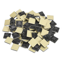 Sealey Self-Adhesive Cable Tie Mount 20 x 20mm Black Pack of 100 CTM2020B
