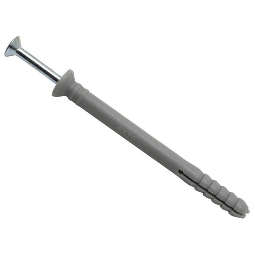 Masonmate® Nylon Hammer-In Fixing 6 x 70mm (100) MASONMATE® - Town Tools