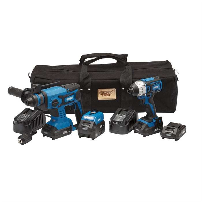 Draper D20 20V Impact Driver and SDS+ Drill Kit 24021 Draper - Town Tools 