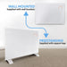 Baridi 2000W Electric Glass Panel Heater with 24/7 Timer, Remote Control & Wi-Fi - White Baridi - Town Tools