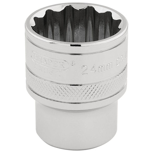 Draper HI-TORQ 12 Point Socket, 1/2" Sq. Dr., 24mm 33372 Draper - Town Tools 