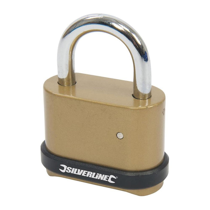 Silverline Zinc Alloy Combination Padlock 4-Digit 50mm Silverline - Town Tools 