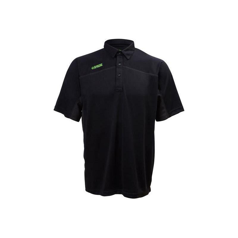 Apache Langley Black Performance Polo Shirt - XXL (47/49in) Apache - Town Tools