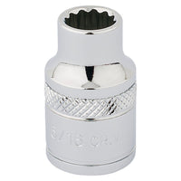 Draper HI-TORQ 12 Point Socket, 3/8" Sq. Dr., 5/16" 49016