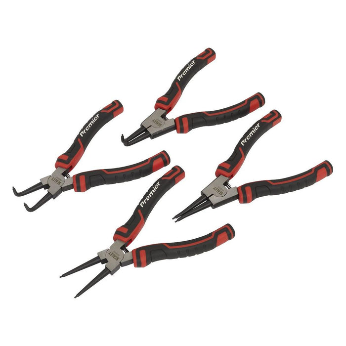 Sealey Circlip Pliers Set 180mm 4pc AK8457 Sealey - Town Tools 