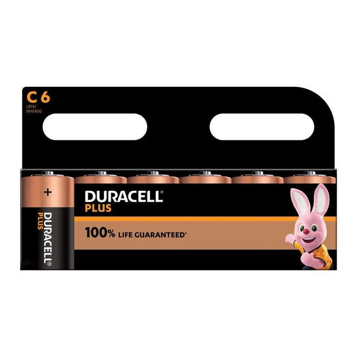 Duracell C Cell Plus Power +100% Batteries (Pack 6) Duracell - Town Tools