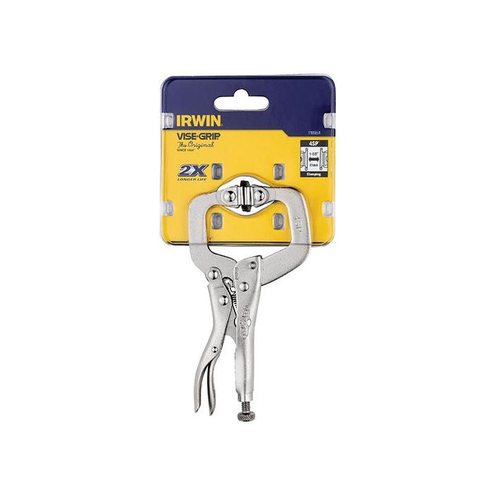 Irwin® Vise-Grip® 4SP Locking C-Clamp Swivel Pad 100mm (4in) IRWIN® Vise-Grip® - Town Tools