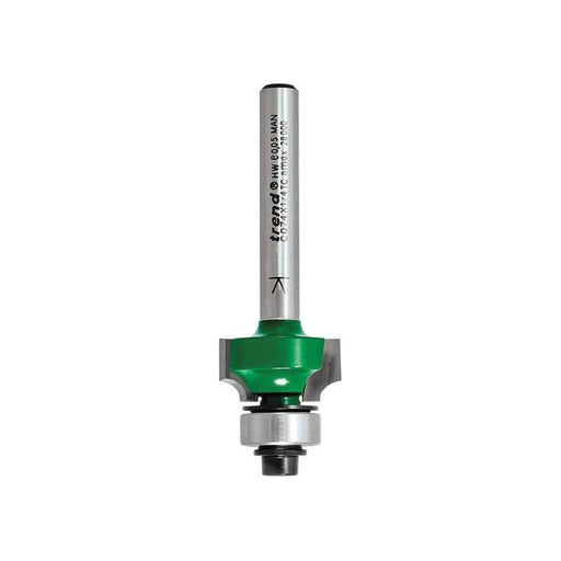 Trend C074 x 1/4 TC Round Over Two Flute Cutter 3.2 x 9.5mm Trend - Town Tools