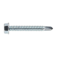Sealey Self Drilling Screw 6.3 x 50mm Hex Head Zinc Pack of 100 SDHX6350