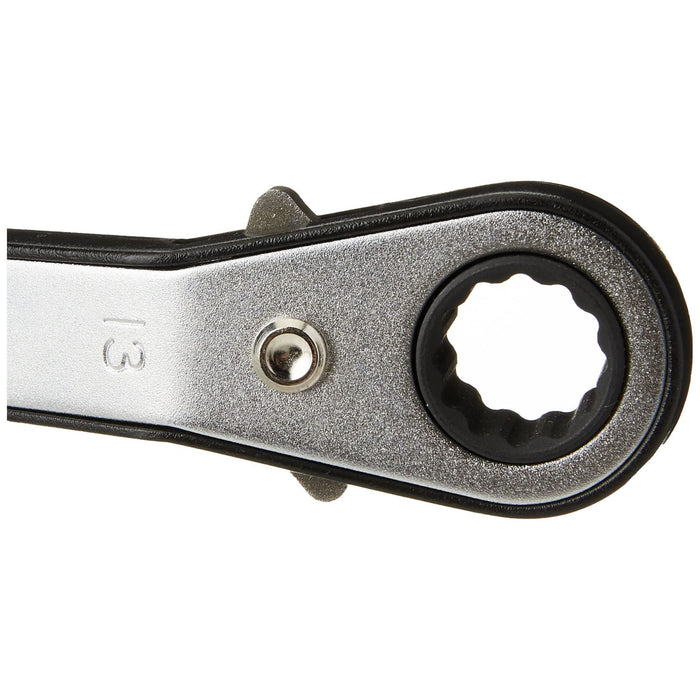 Teng Tools Ratcheting Offset Ring Spanner Metric 10 x 13mm Teng Tools - Town Tools 
