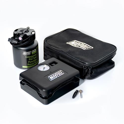 Maypole Emergency Car Flat Tyre Puncture Repair Kit (Analogue) Compressor & Sealant