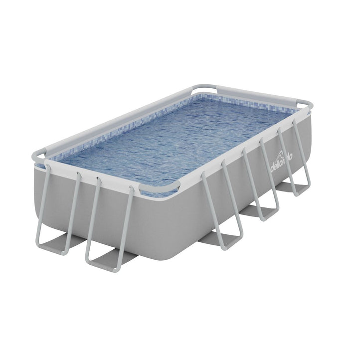 Dellonda Deluxe Steel Frame Swimming Pool with Filter Pump 13ft DL21