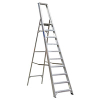Sealey Aluminium Step Ladder 10-Tread Industrial BS 2037/1 AXL10