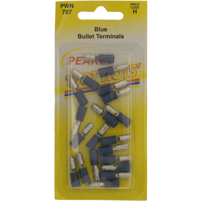 Wot-Nots Wiring Connectors - Blue - Male Bullet - 5mm - Pack of 25 Wot-Nots - Town Tools 