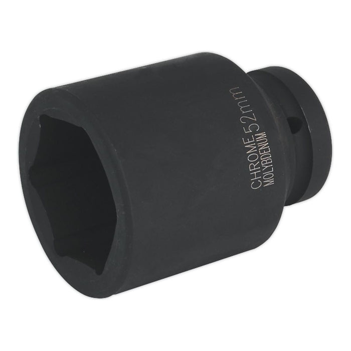 Sealey Impact Socket 52mm Deep 1"Sq Drive IS152D Sealey - Town Tools 