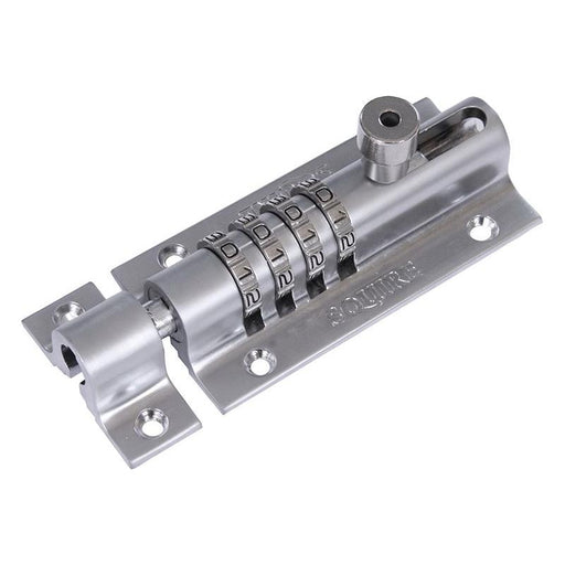 Squire CombiBolt 4 Re-Codable Locking Bolt Chrome 120mm Squire - Town Tools
