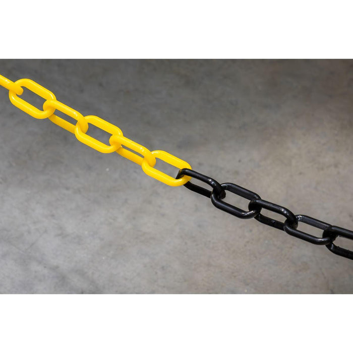 Sealey Safety Chain 25m x 6mm - Black/Yellow BYC25M Sealey - Town Tools 