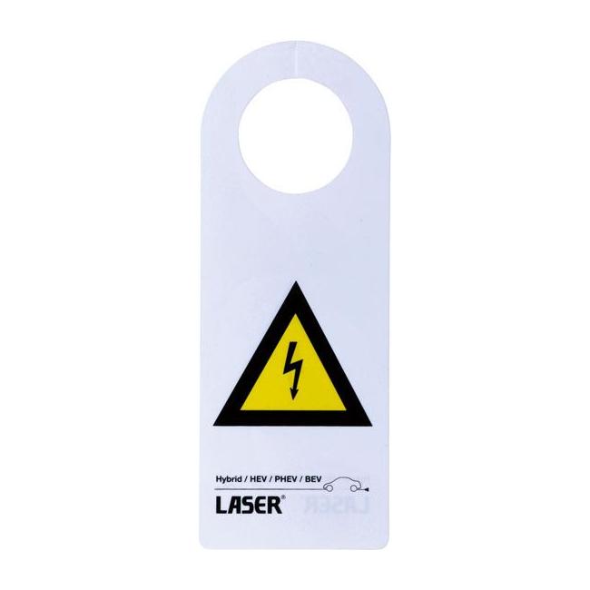 Laser Hybrid/EV Warning Sign 10pc 8049 Laser - Town Tools 