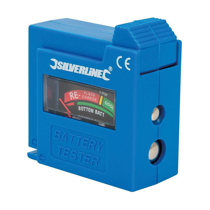 Silverline Compact Battery Tester AAA / AA / C / D / 9V / LR1 / A23 / button Silverline - Town Tools 