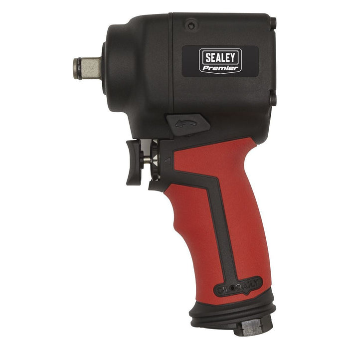 Sealey Air Impact Wrench 1/2"Sq Drive Stubby Twin Hammer SA6002S Sealey - Town Tools 