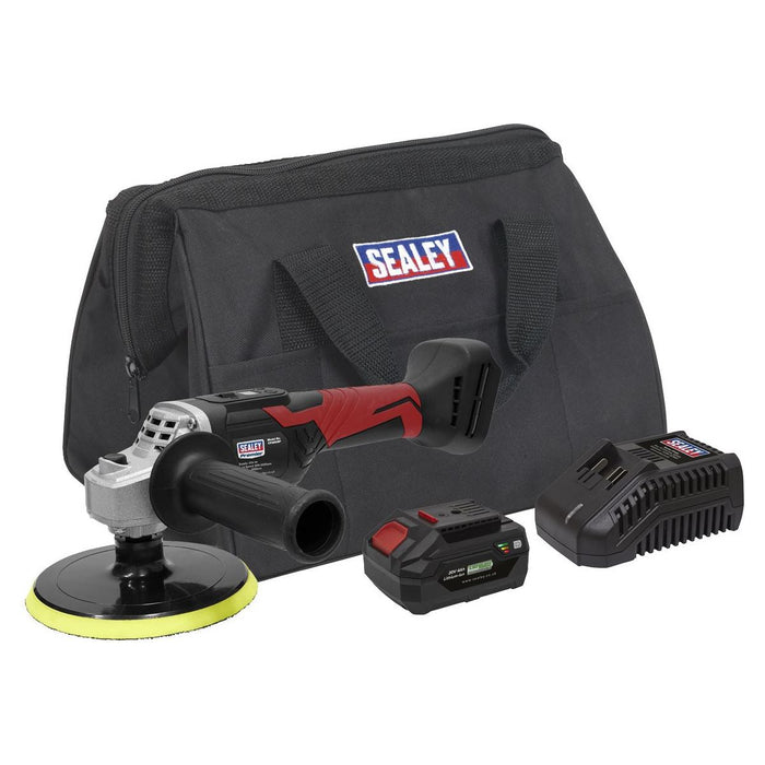 Sealey Cordless Rotary Polisher Kit 20V 4Ah SV20 Series150mm CP20VRPKIT Sealey - Town Tools 