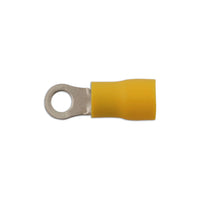 Connect Yellow Ring Terminal 6.4mm 100pc 30219