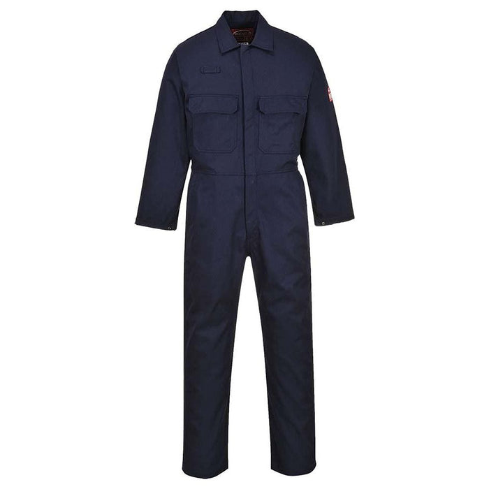 Portwest Bizweld Flame Resistant Coverall - Navy - Medium