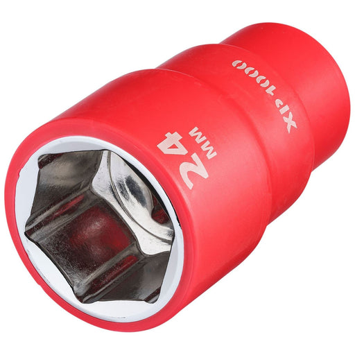 Draper XP1000 VDE Socket, 1/2" Sq. Dr., 24mm Draper - Town Tools