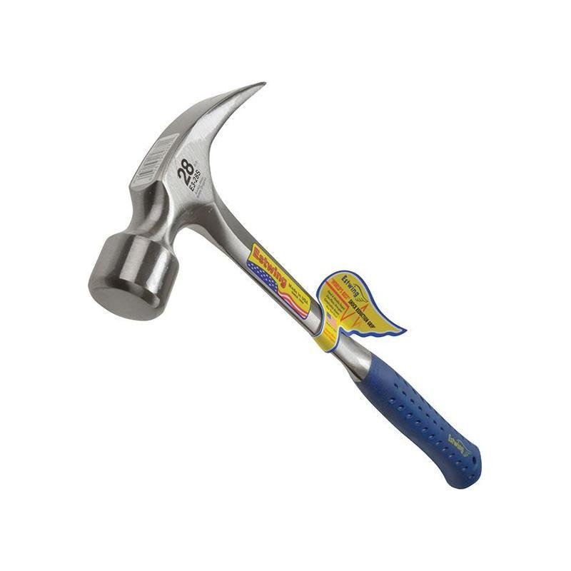 Estwing E3/28S Straight Claw Framing Hammer - Vinyl Grip 784g (28oz) Estwing - Town Tools