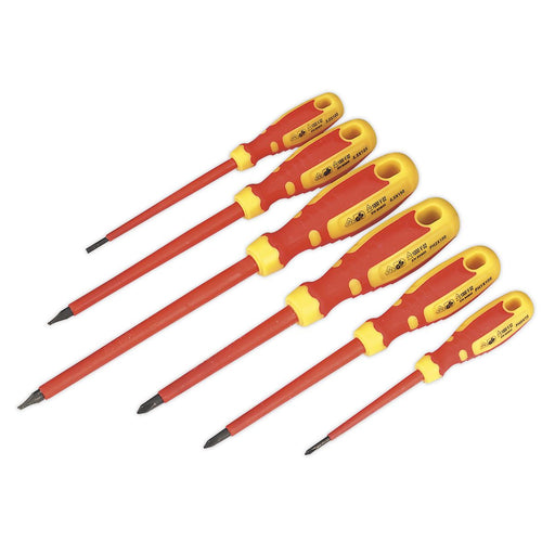 Sealey Screwdriver Set 6pc VDE Approved GripMAX AK6122 Sealey - Town Tools 