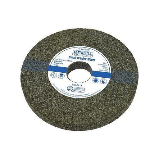 Faithfull General Purpose Grinding Wheel 150 x 16mm Medium Alox Faithfull - Town Tools