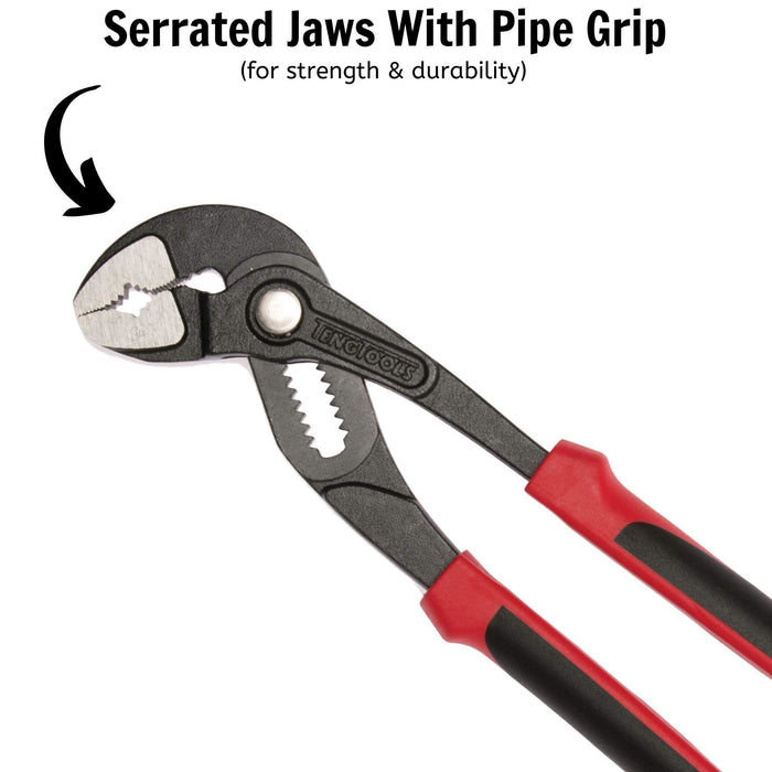 Teng Tools Quick Set Water Pump Plier TPR Grip 250mm Teng Tools - Town Tools 