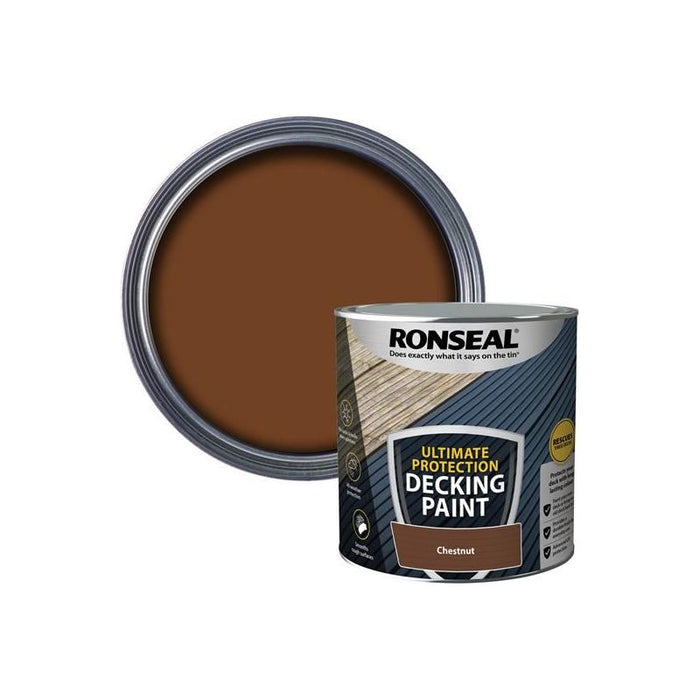 Ronseal Ultimate Protection Decking Paint Chestnut 2.5 litre Ronseal - Town Tools