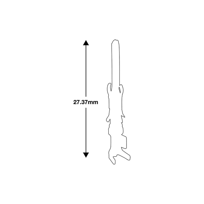 Connect Non-Insulated Male Terminals 50pc 37483 Tool Connection - Town Tools 